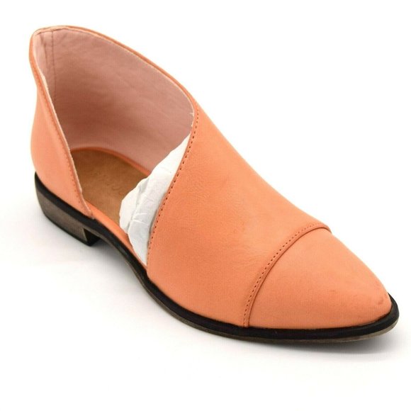 Bamboo Womens Masterpiece-01M Cut Out Flat Ankle Boot US Size 7 Blush New - Picture 1 of 6